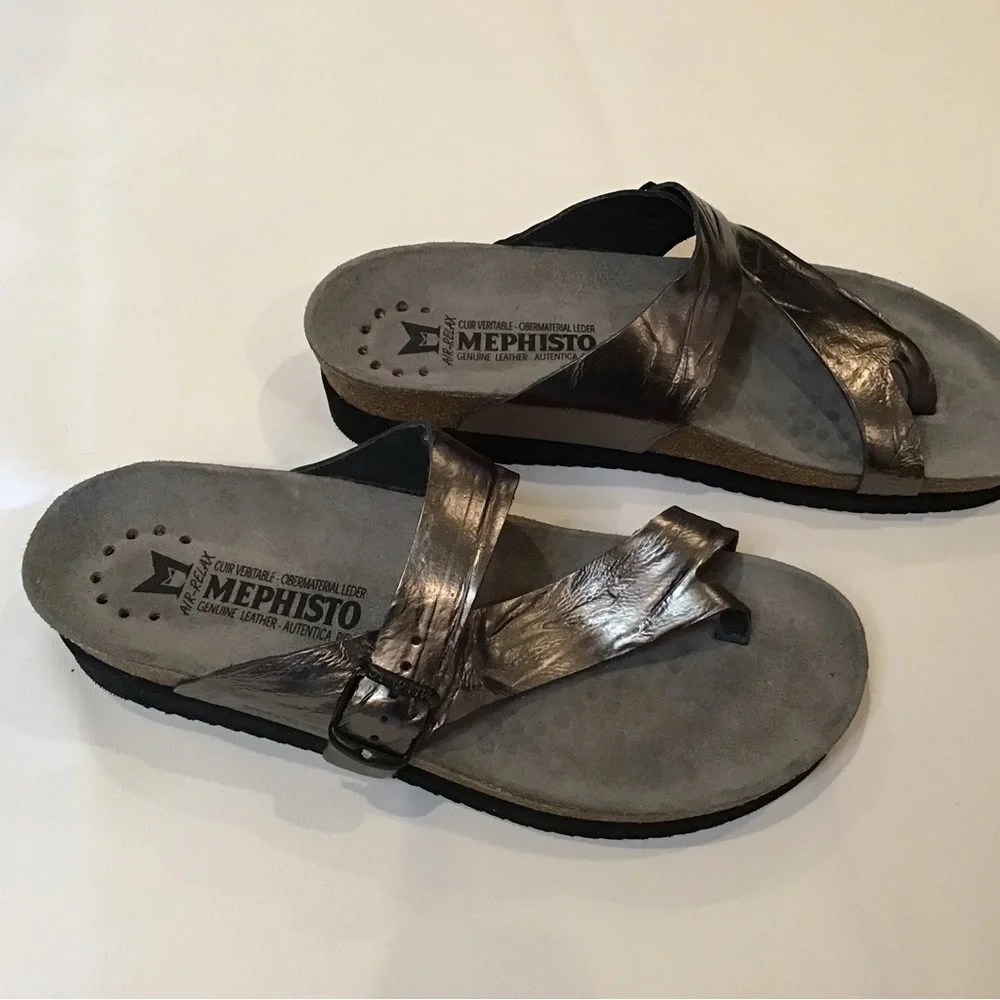 Mephisto Metallic Sandals - Picture 3 of 4
